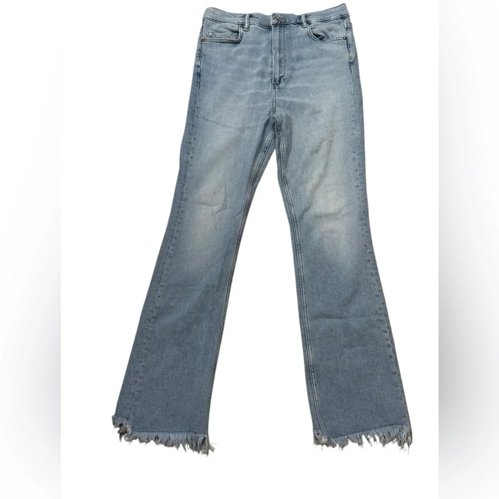 AllSaints Ciara High Waist Bootcut Jeans in Light Indigo Size 28 - Picture 3 of 8